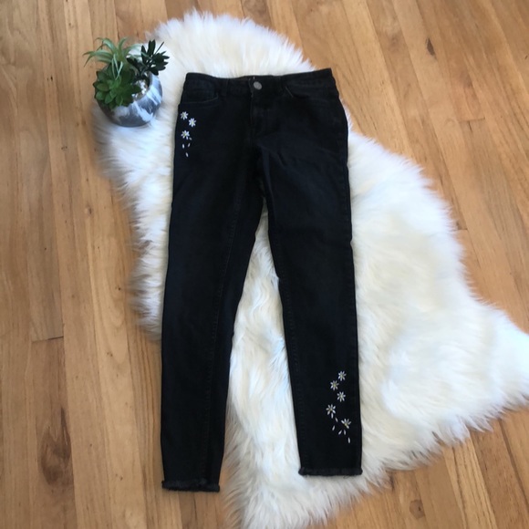 Desigual Denim - Desigual embroidered daisy skinny jeans